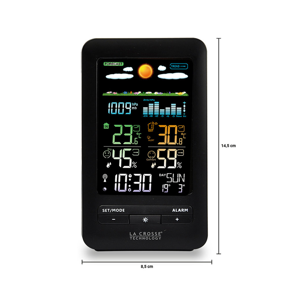 WS6205 La Crosse Colour Weather Station with Barometric Pressure